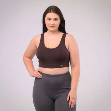 Eirica yoga sports bra - Brown