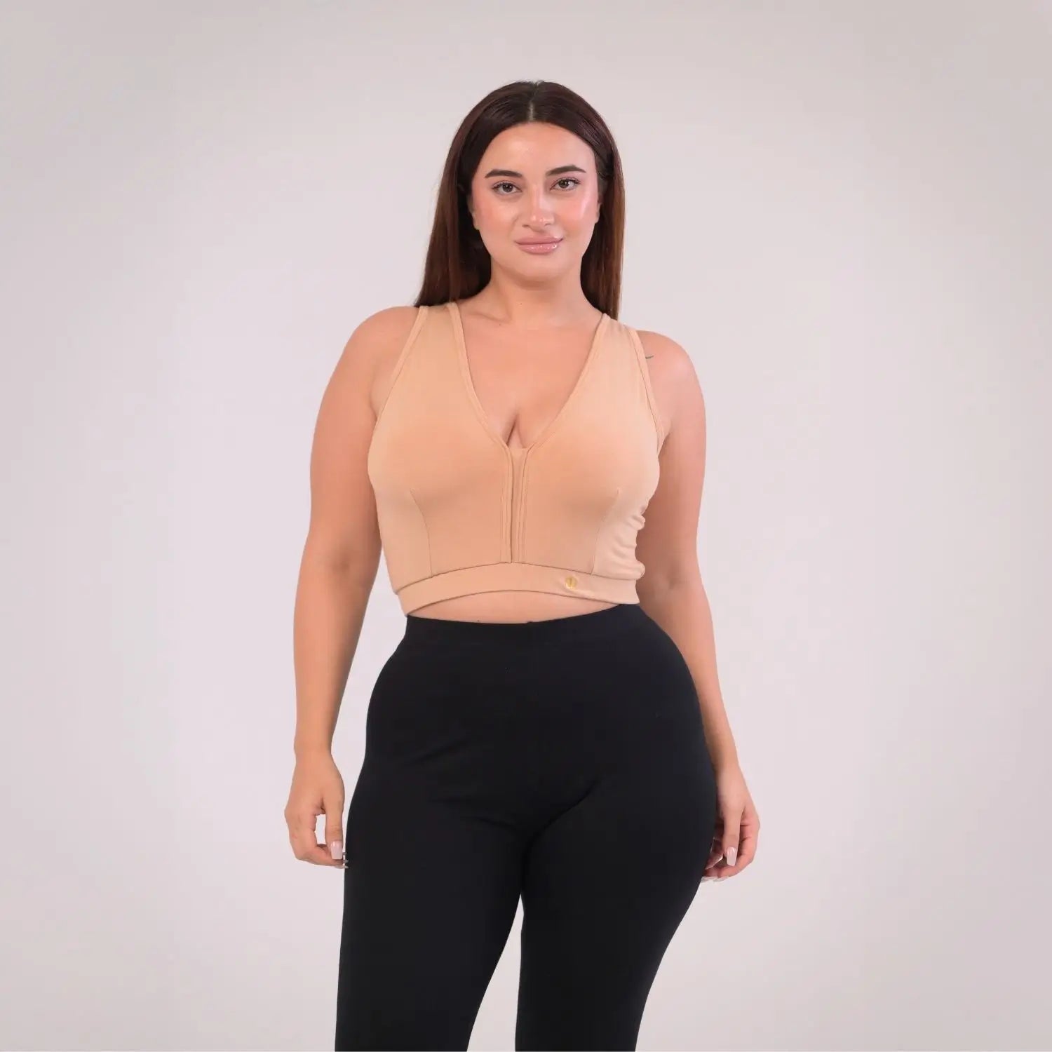 Eirica v neck bralette - Brown
