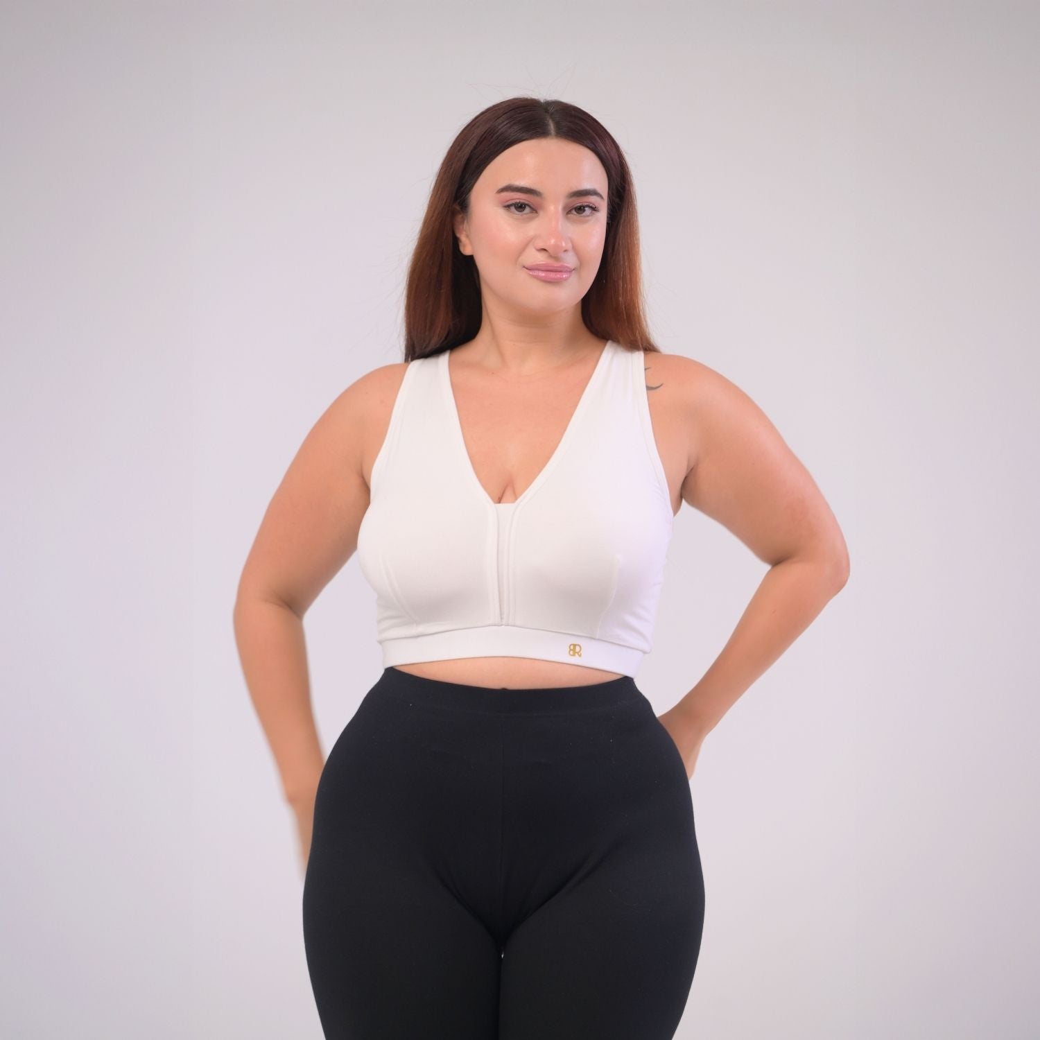 Eirica v neck bralette - White
