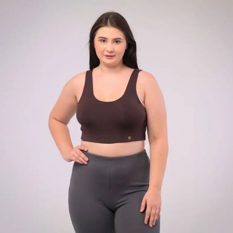 Eirica yoga sports bra - Brown