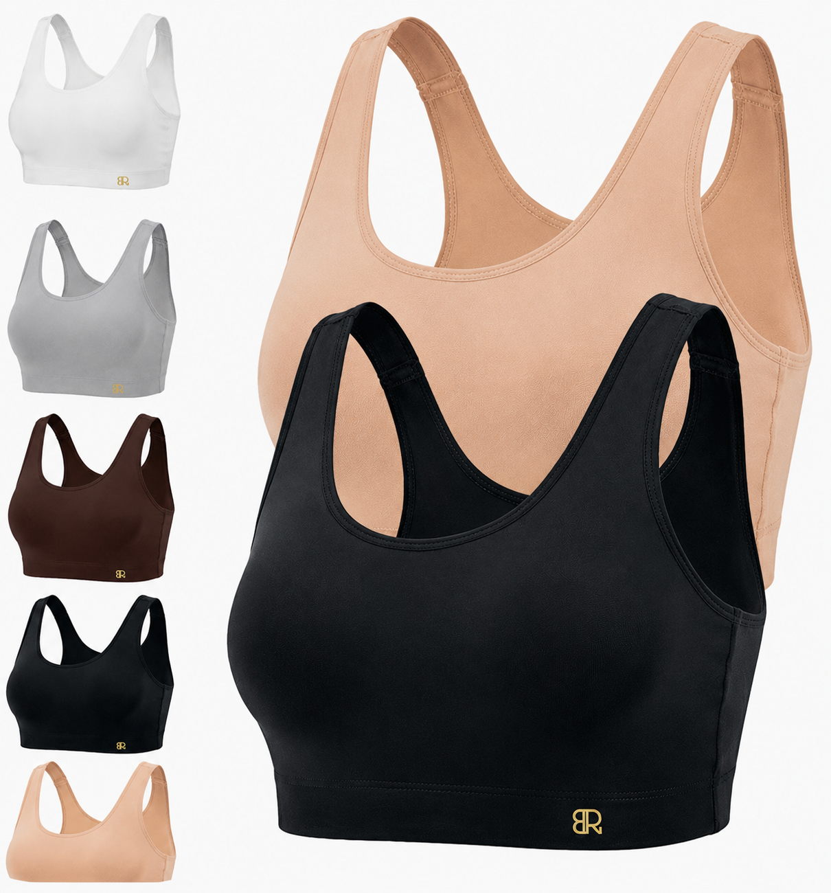 Women's Sports Bra Lenzing Micro Modal – Wire Free High Impact Yoga Bra