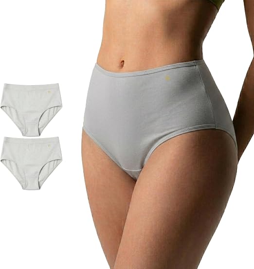 Eirica Women's Micro Modal Knickers (2 Pack) – High Waisted Seamless Full Briefs