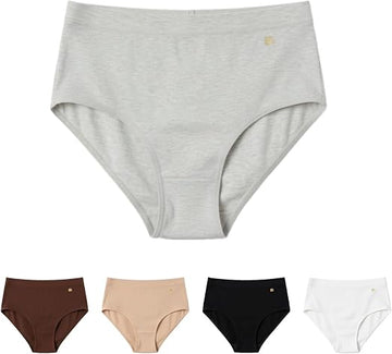 Eirica Women’s Micro Modal Knickers Multipack – High Waisted Seamless Full Briefs, Soft Breathable Everyday Underwear