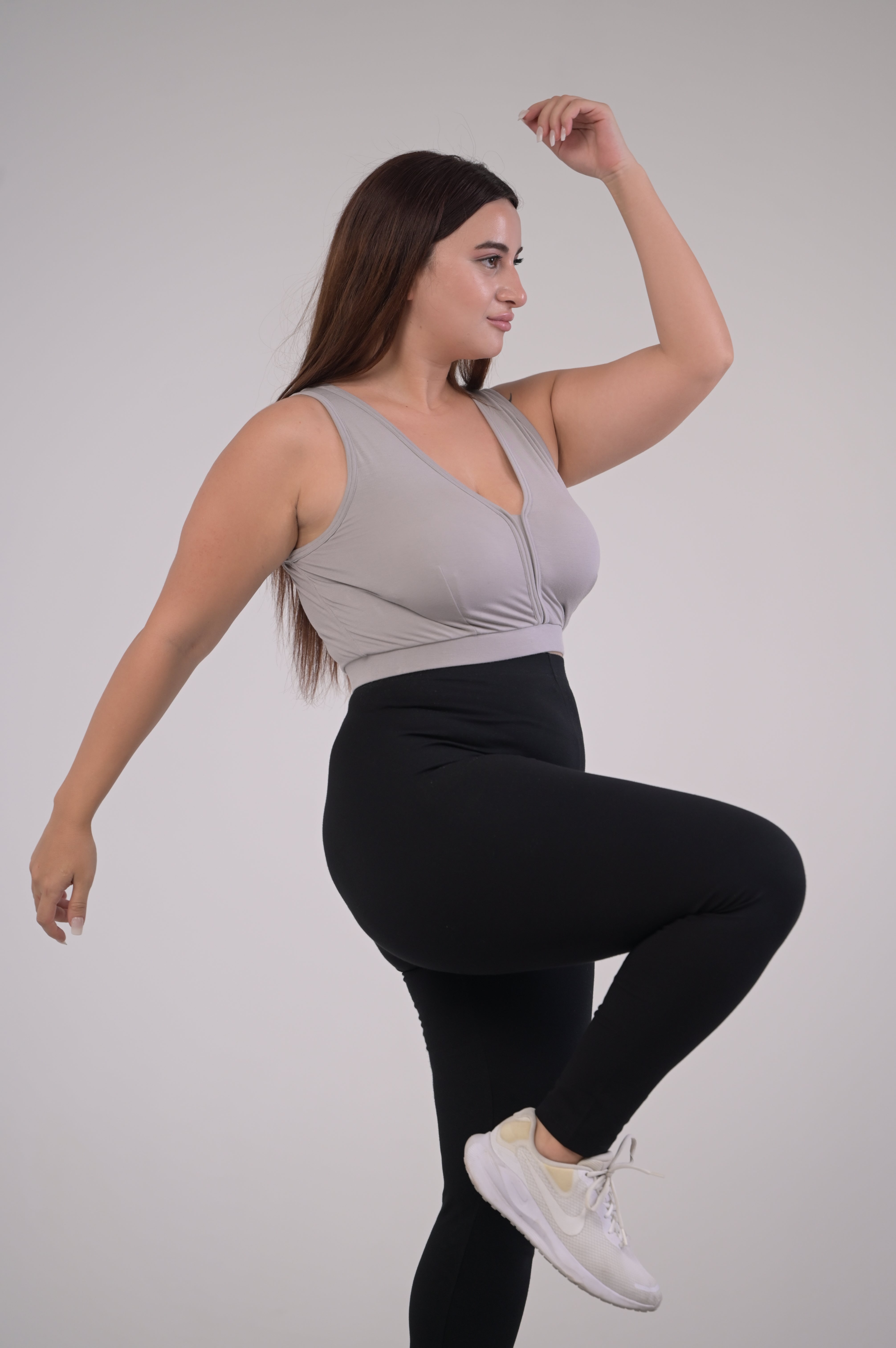 Eirica v neck bralette - Grey