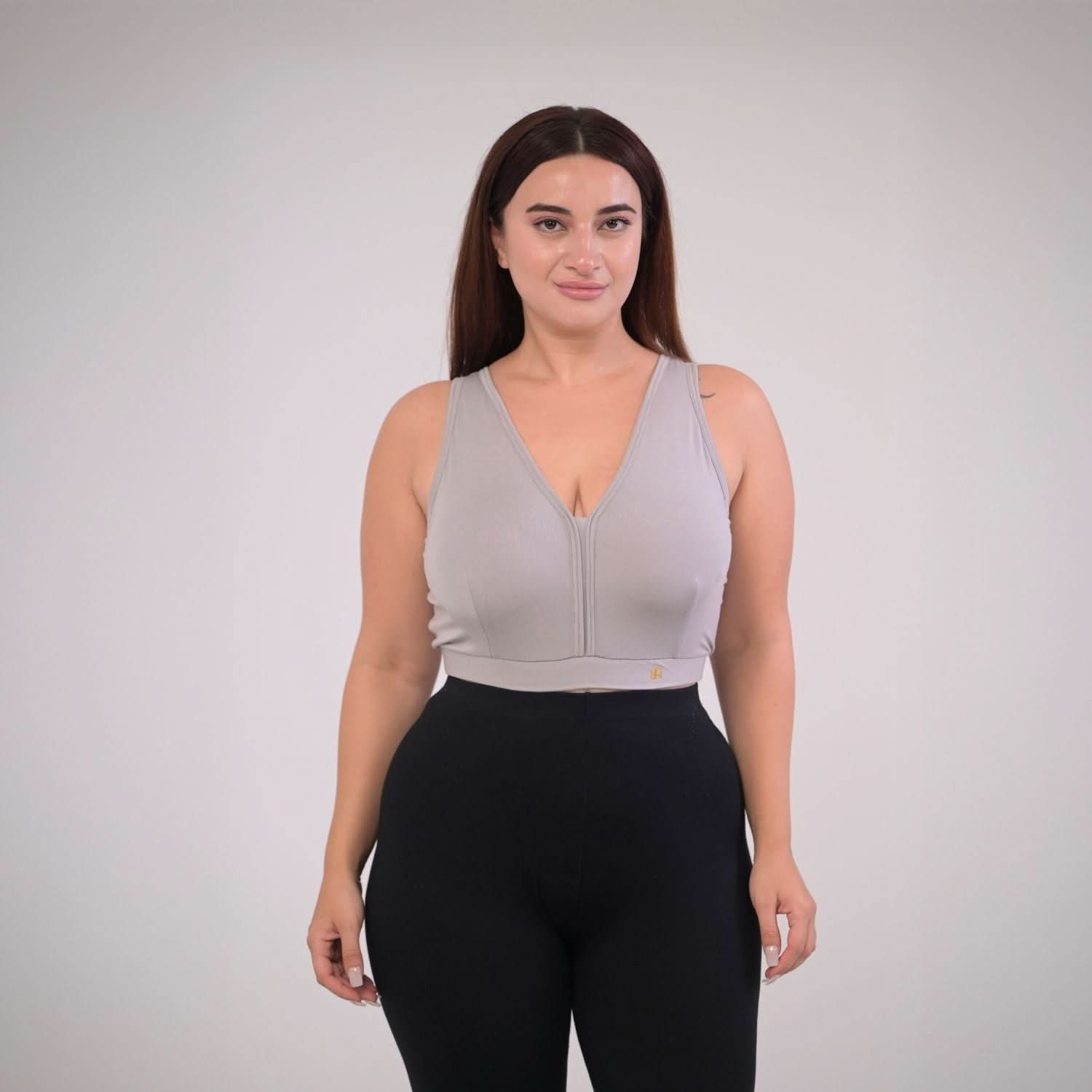 Eirica v neck bralette - Grey