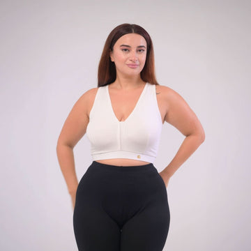 Eirica v neck bralette - White