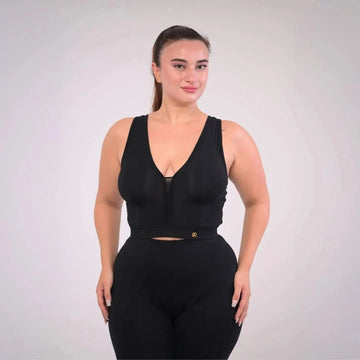 Eirica v neck bralette - Black