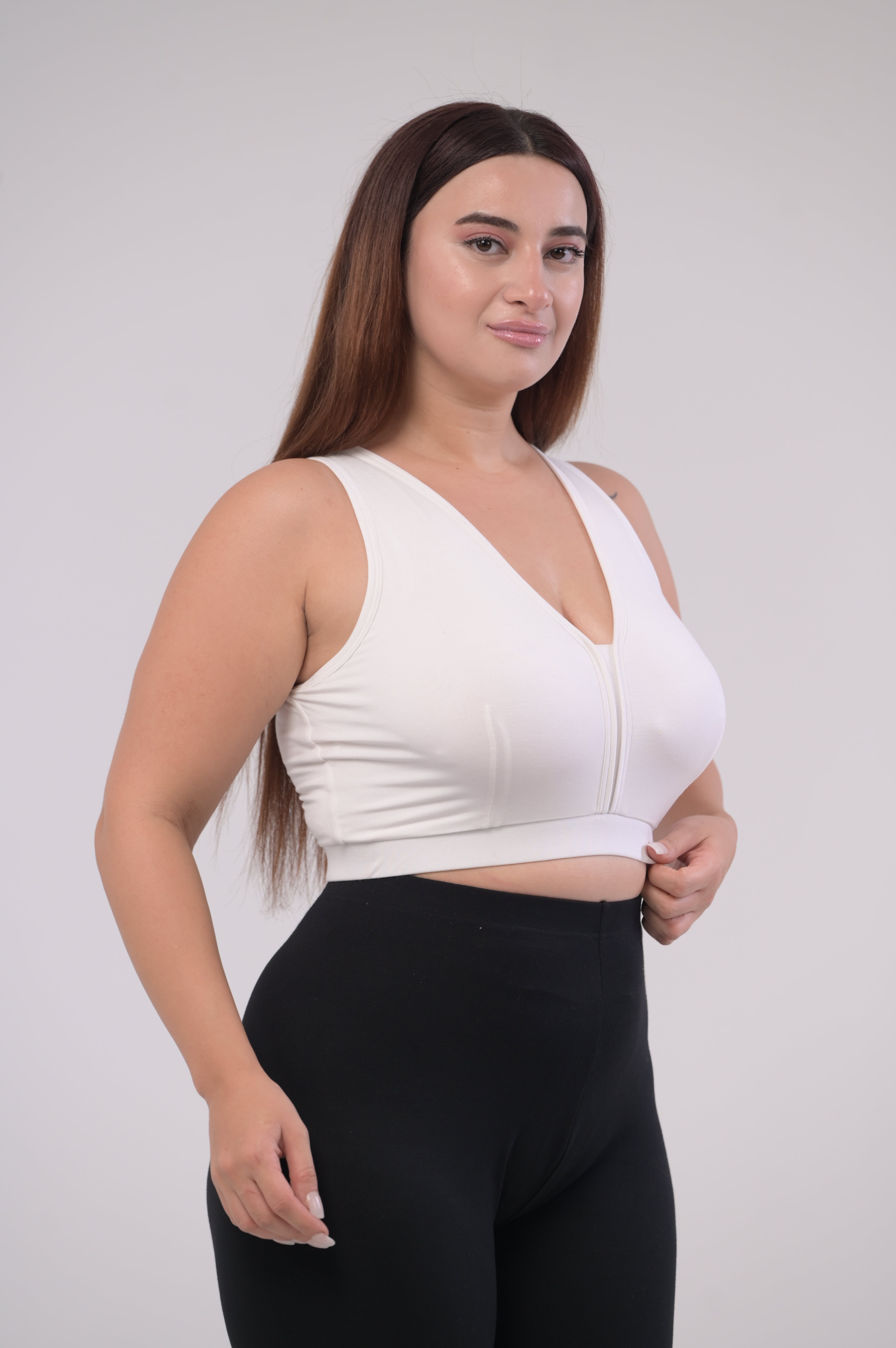 Eirica v neck bralette - White