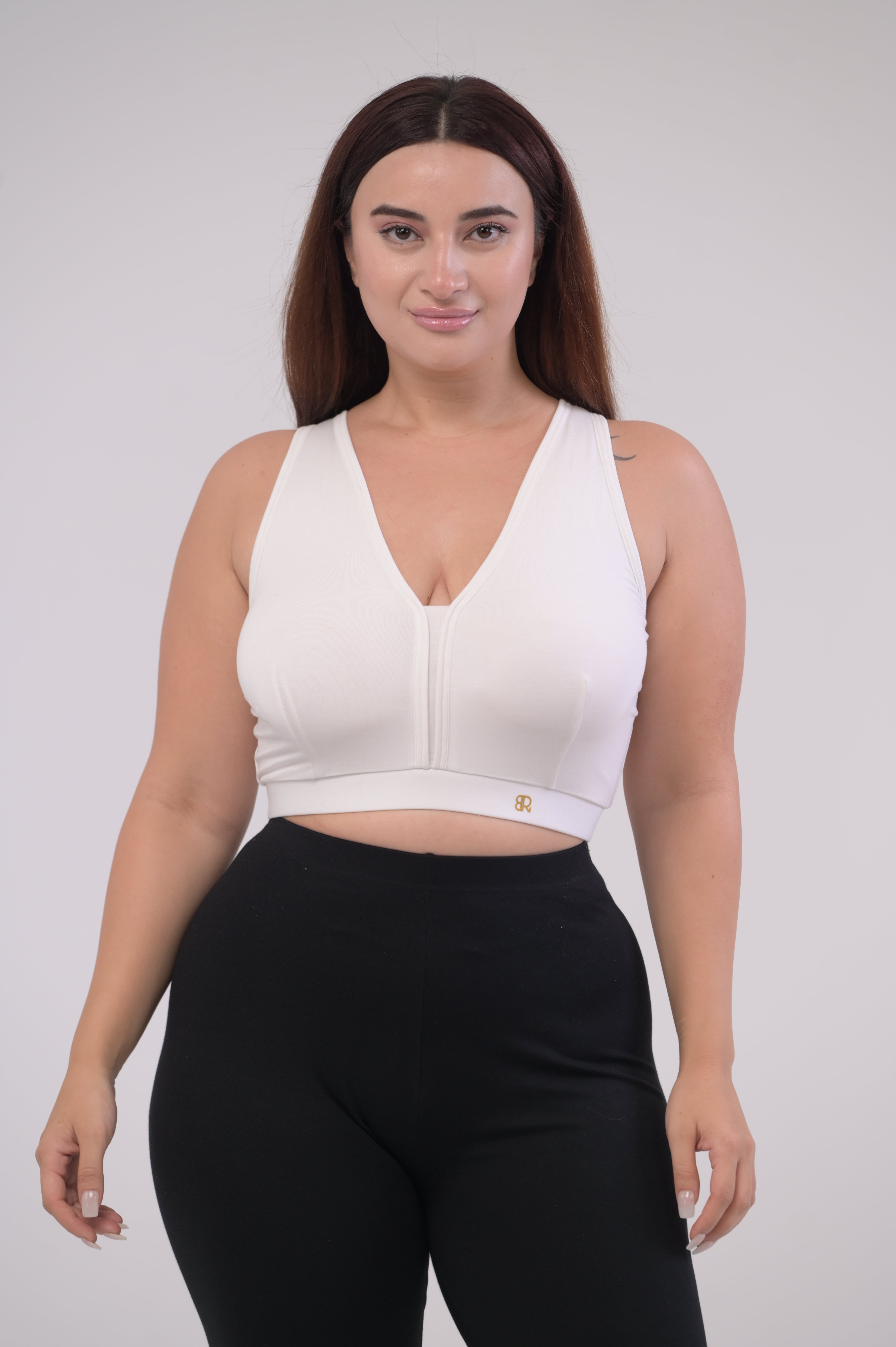 Eirica v neck bralette - White