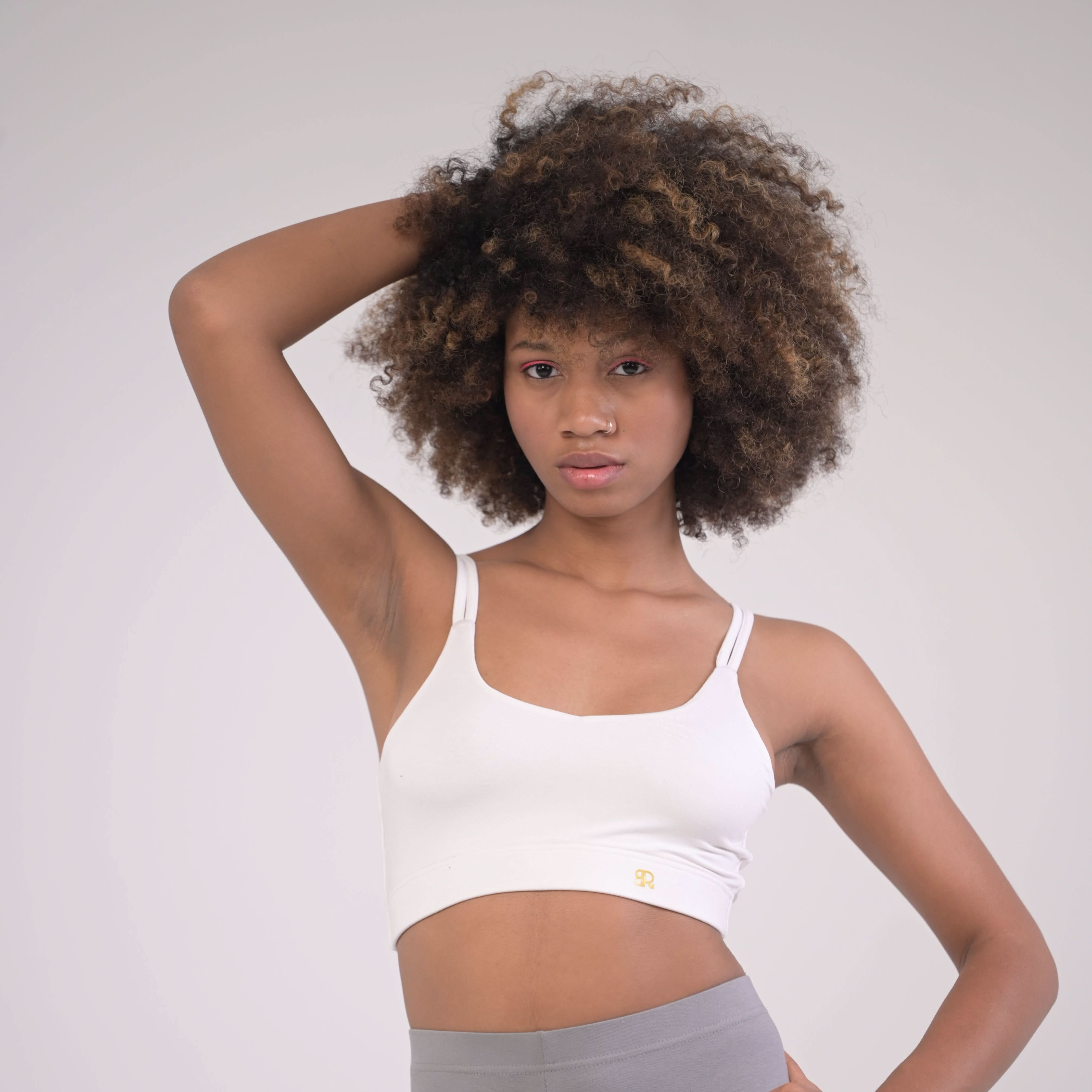 Eirica yoga light weight seamless bra - grey