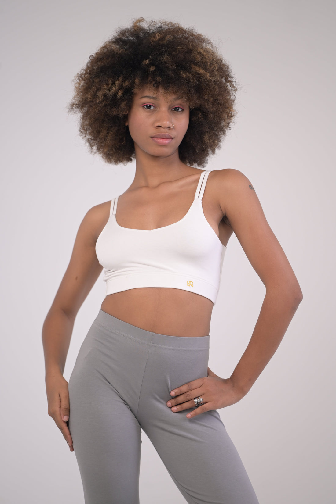 Eirica yoga light weight seamless bra - White