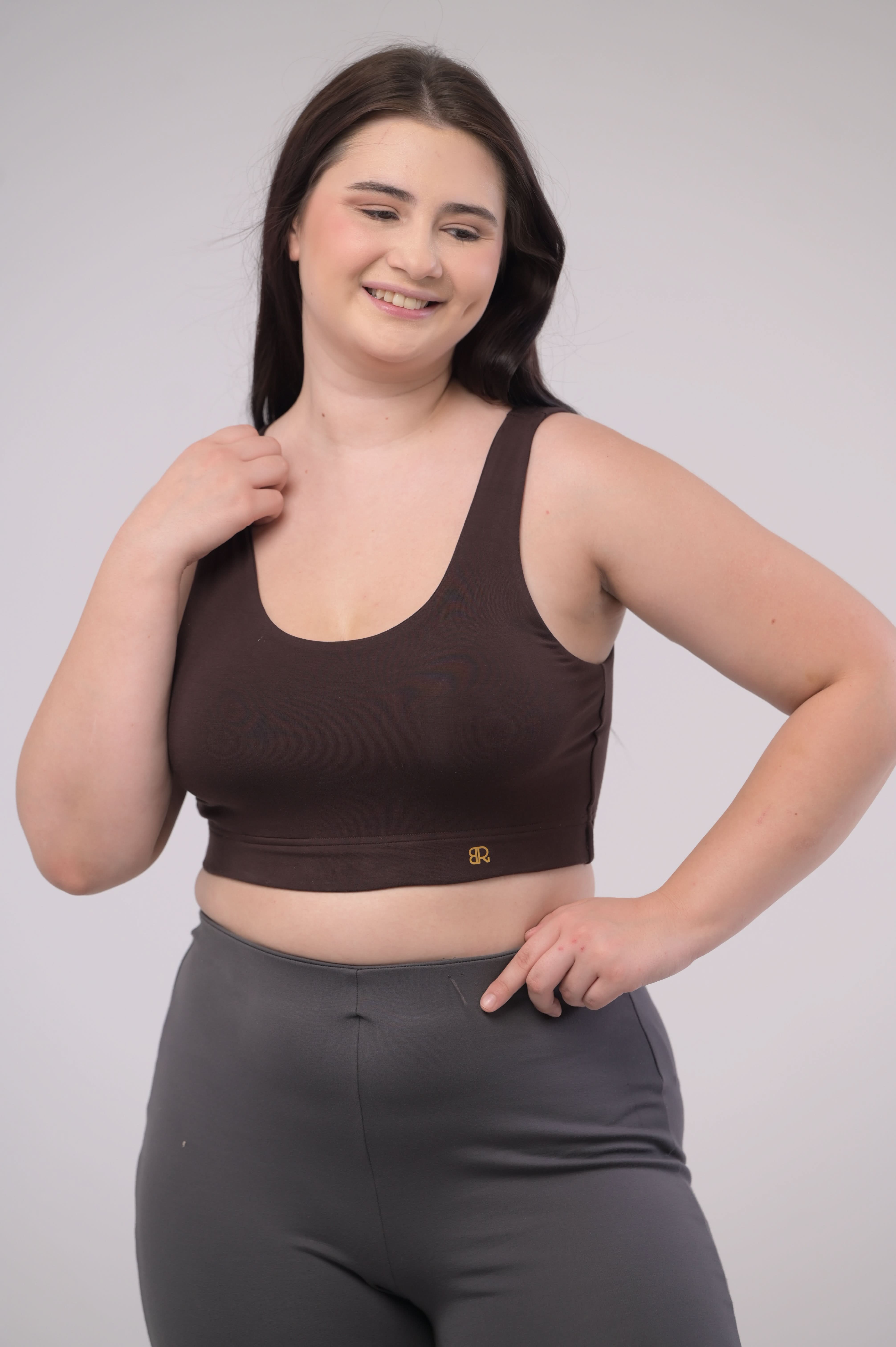 Eirica yoga sports bra - Brown