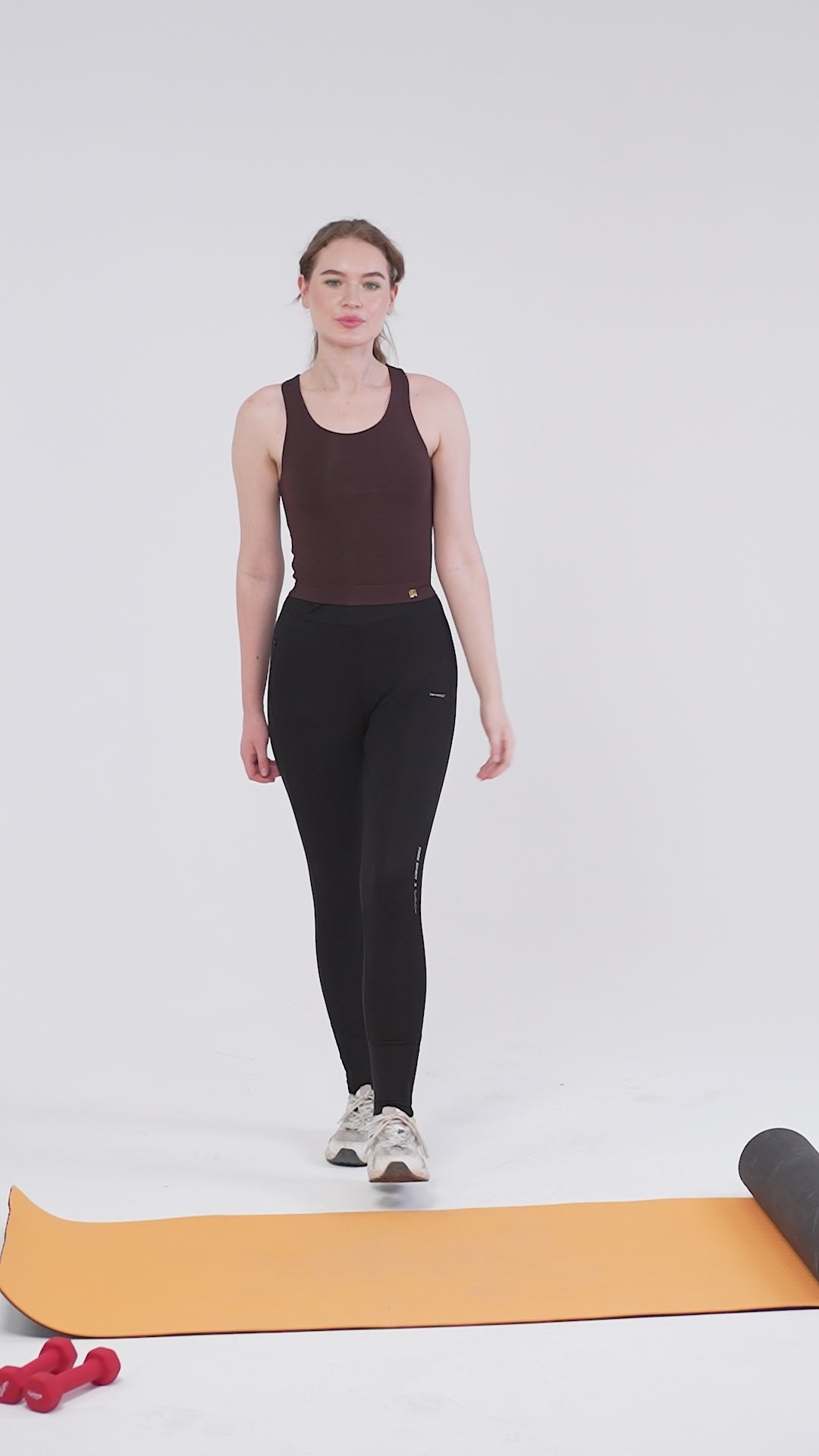 Eirica wireless racerback bralette - Brown
