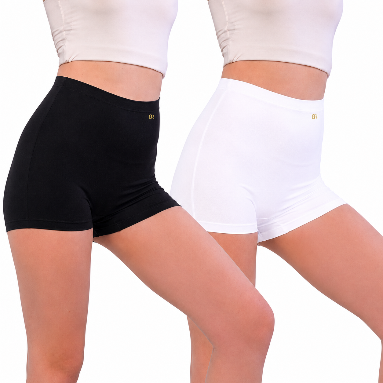 Women's Micro Modal Knickers High Waisted Seamless Full Briefs | Pack of 2
