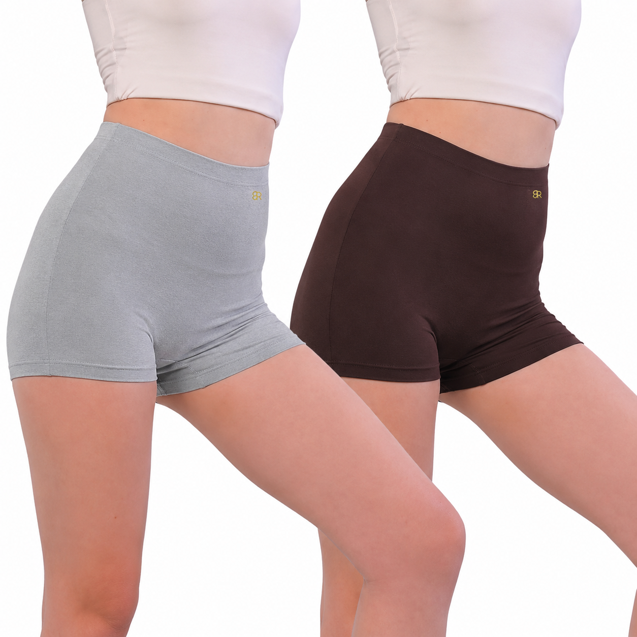 Women's Cycling Shorts Combo Pack | Anti-Chafing High Waisted Micro Modal Shorts
