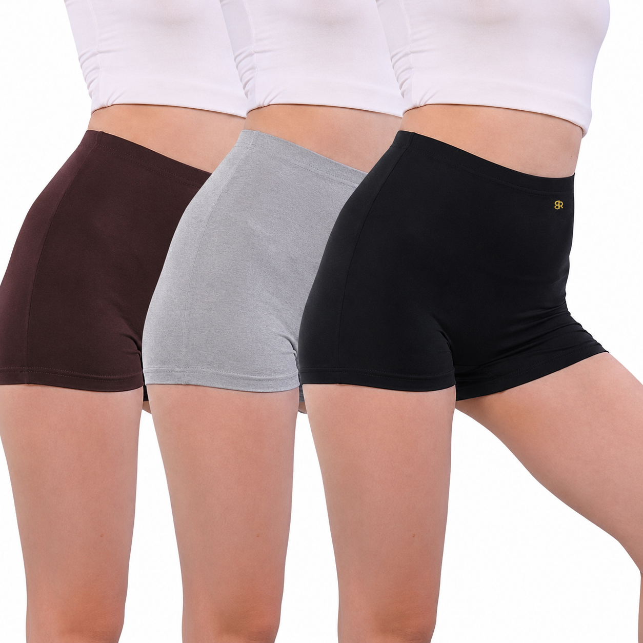 Women's Cycling Shorts Combo Pack | Anti-Chafing High Waisted Micro Modal Shorts