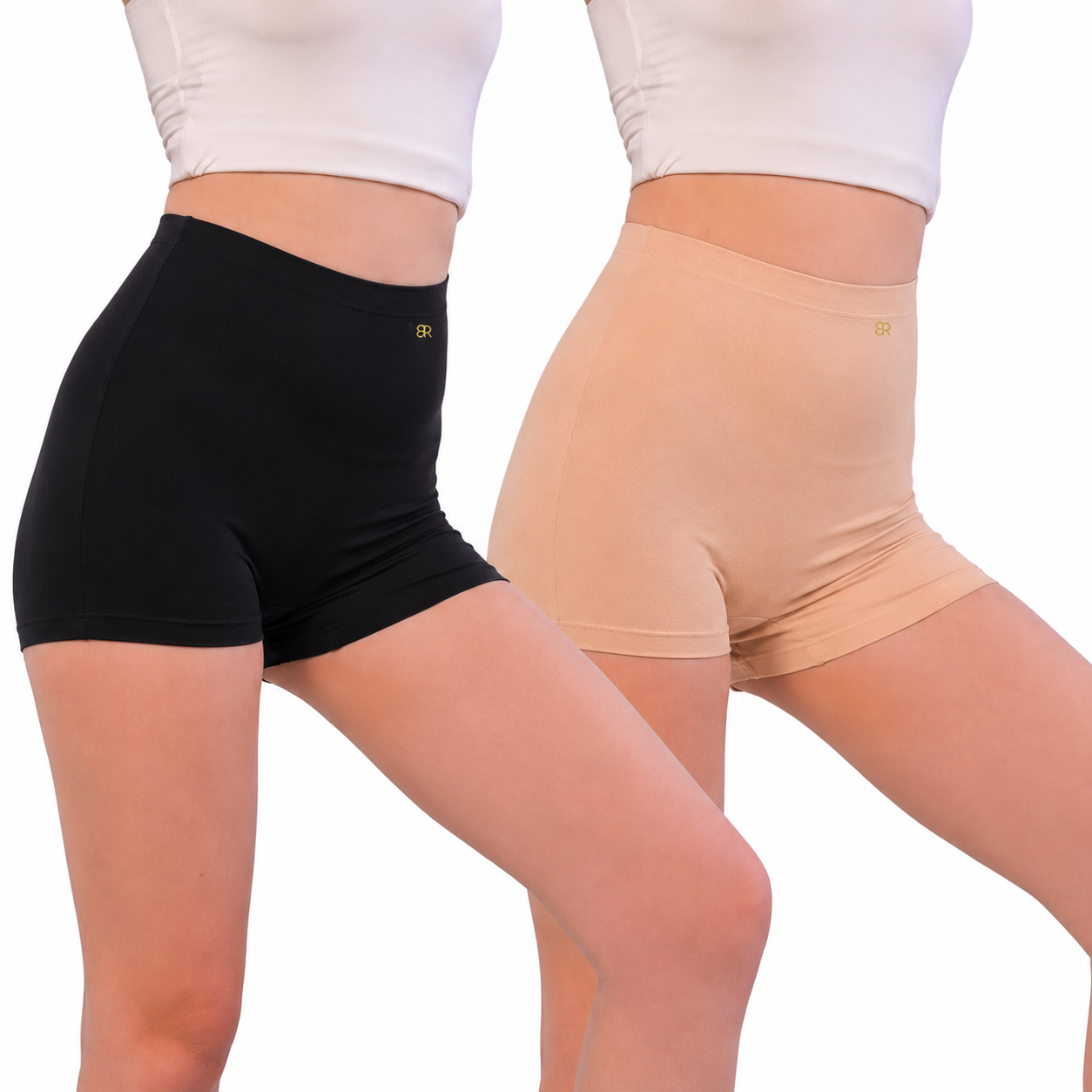 Women's Cycling Shorts Combo Pack | Anti-Chafing High Waisted Micro Modal Shorts