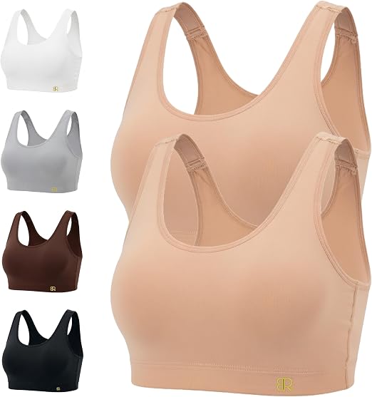 Women's Sports Bra Lenzing Micro Modal – Wire Free High Impact Yoga Bra | Pack of 2